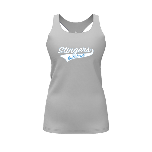 [CUS-DFW-RCBK-PER-GRY-FYS-LOGO2] Racerback Tank Top (Female Youth S, Gray, Logo 2)
