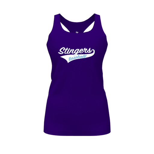 [CUS-DFW-RCBK-PER-PUR-FYS-LOGO2] Racerback Tank Top (Female Youth S, Purple, Logo 2)
