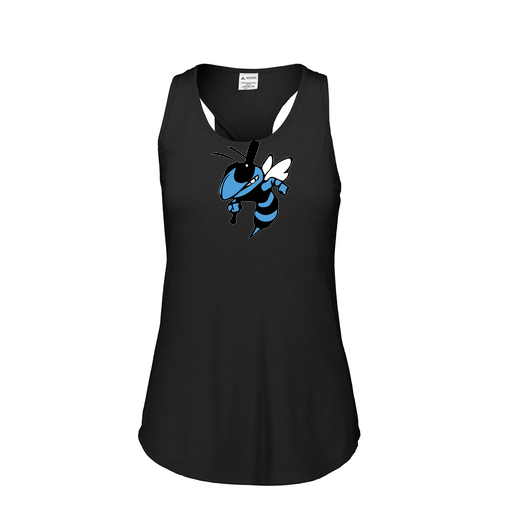 [3078.K94.S-LOGO1] Ladies Tri Blend Tank Top (Female Adult S, Black, Logo 1)