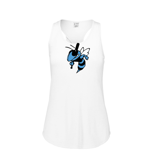 [3078.005.S-LOGO1] Ladies Tri Blend Tank Top (Female Adult S, White, Logo 1)
