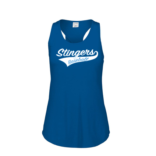 [3078.U55.S-LOGO2] Ladies Tri Blend Tank Top (Female Adult S, Royal, Logo 2)