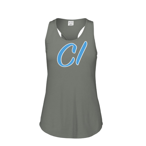[3078.013.S-LOGO3] Ladies Tri Blend Tank Top (Female Adult S, Gray, Logo 3)