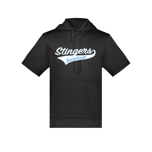 [6871.080.S-LOGO2] Men's Dri Fit Short Sleeve Hoodie (Adult S, Black, Logo 2)