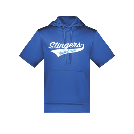 [6871.060.S-LOGO2] Men's Dri Fit Short Sleeve Hoodie (Adult S, Royal, Logo 2)