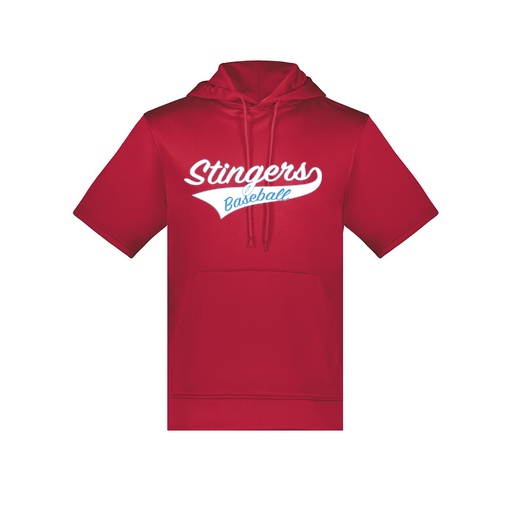 [6871.083.S-LOGO2] Men's Dri Fit Short Sleeve Hoodie (Adult S, Red, Logo 2)