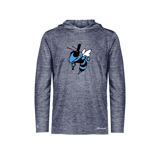 [FOLHCGNV-AS-LOGO1] Decker Men's Charge Hoodie (Adult S, Navy, Logo 1)