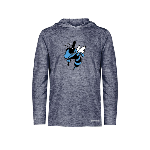 [FOLHCGNV-YS-LOGO1] Youth Charge Hoodie (Youth S, Navy, Logo 1)