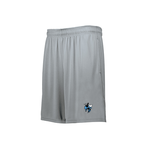 [229511.099.XS-LOGO1] Decker Men's Swift Short (Adult XS, Silver, Logo 1)