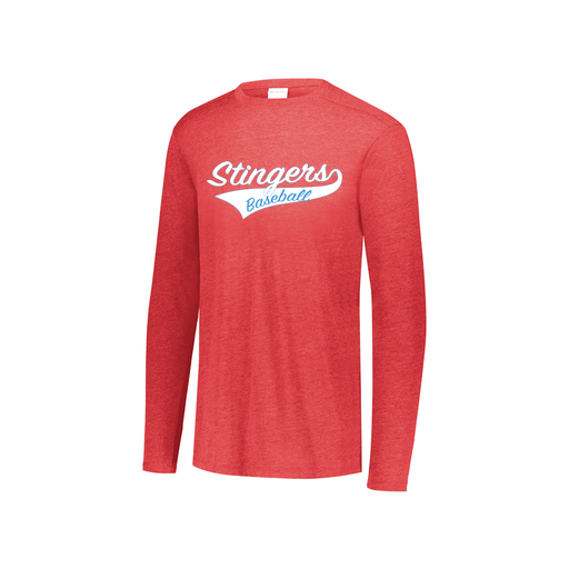 [3076.V96.S-LOGO2] Youth LS Ultra-blend T-Shirt (Youth S, Red, Logo 2)